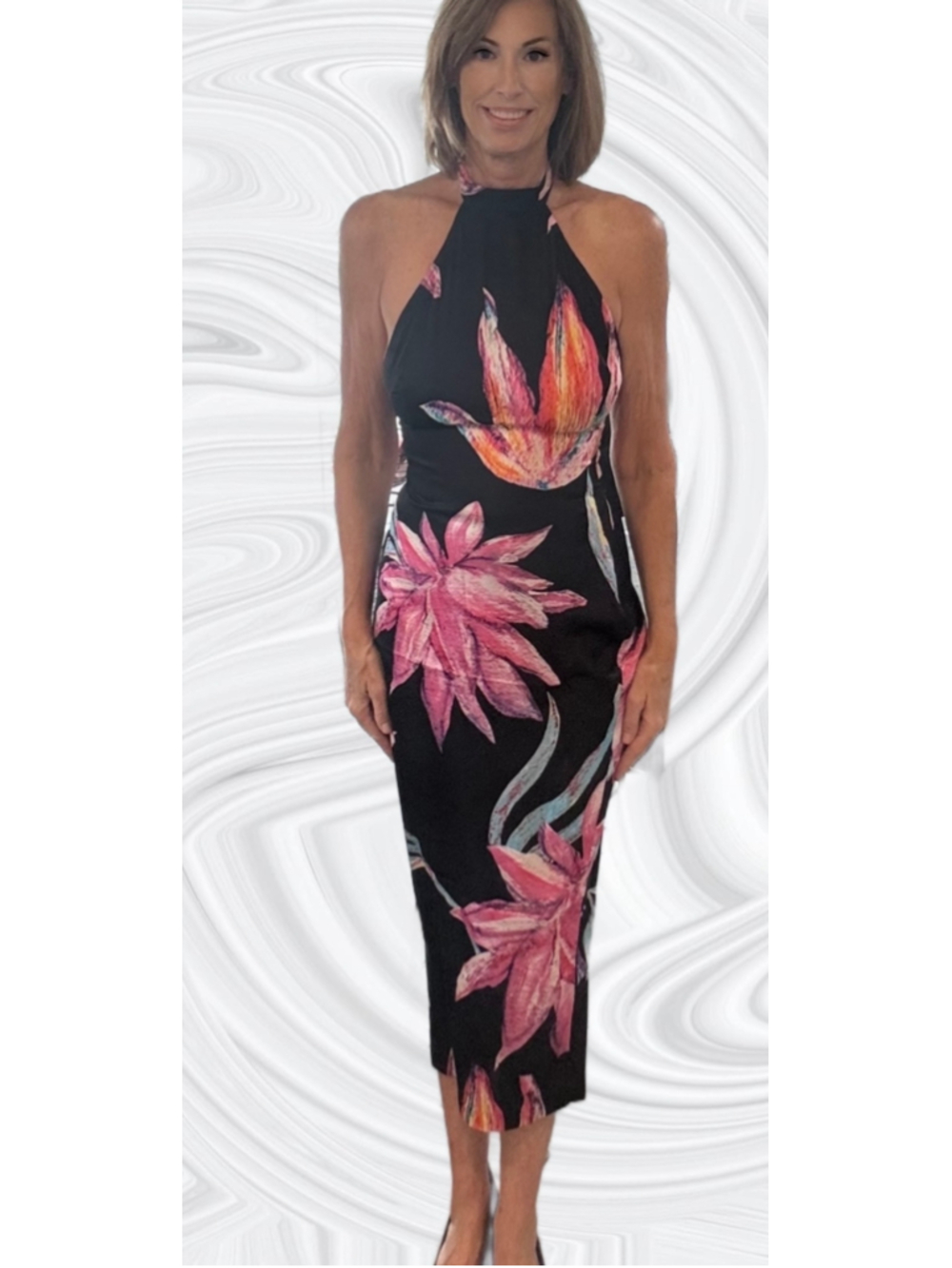 Rococo Sand Margot Floral Midi Dress NWT Size Small